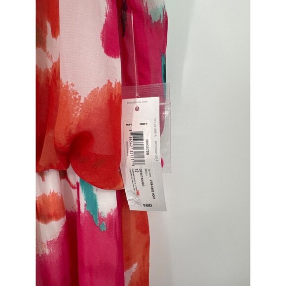 Bisou Bisou Womens Sleeveless  Maxi Dress floral Size 12 Polyester lined new - Picture 3 of 7